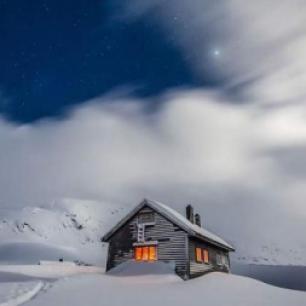 Lonely Little Houses in winters